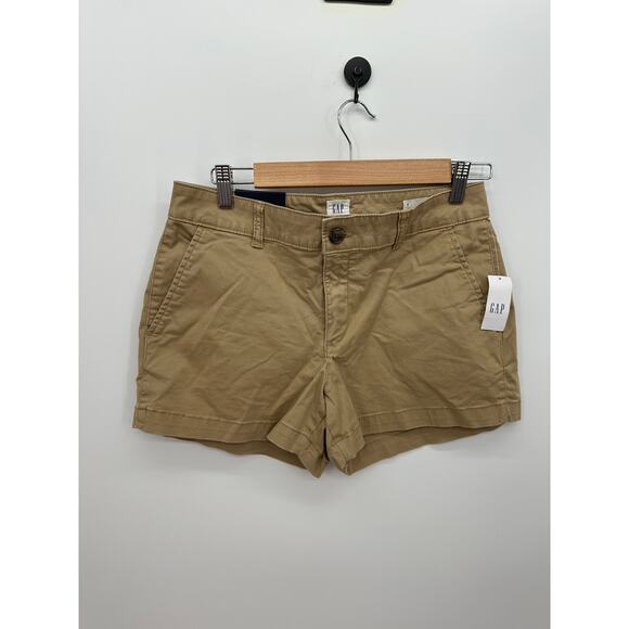 Gap Womens Khaki Chino Shorts Size 2 3" NWT Mid Rise Utility Casual Stretch - Picture 1 of 7